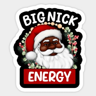 Big Nick Santa Energy Retro Santa Xmas Christmas Trendy 2022 tee Sticker